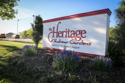 The Heritage at Shalimar Gardens entrance sign