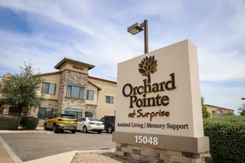 Orchard Pointe at Surprise entrance sign