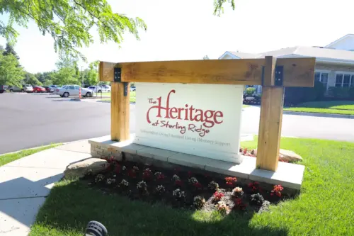 The Heritage at Sterling Ridge entrance sign